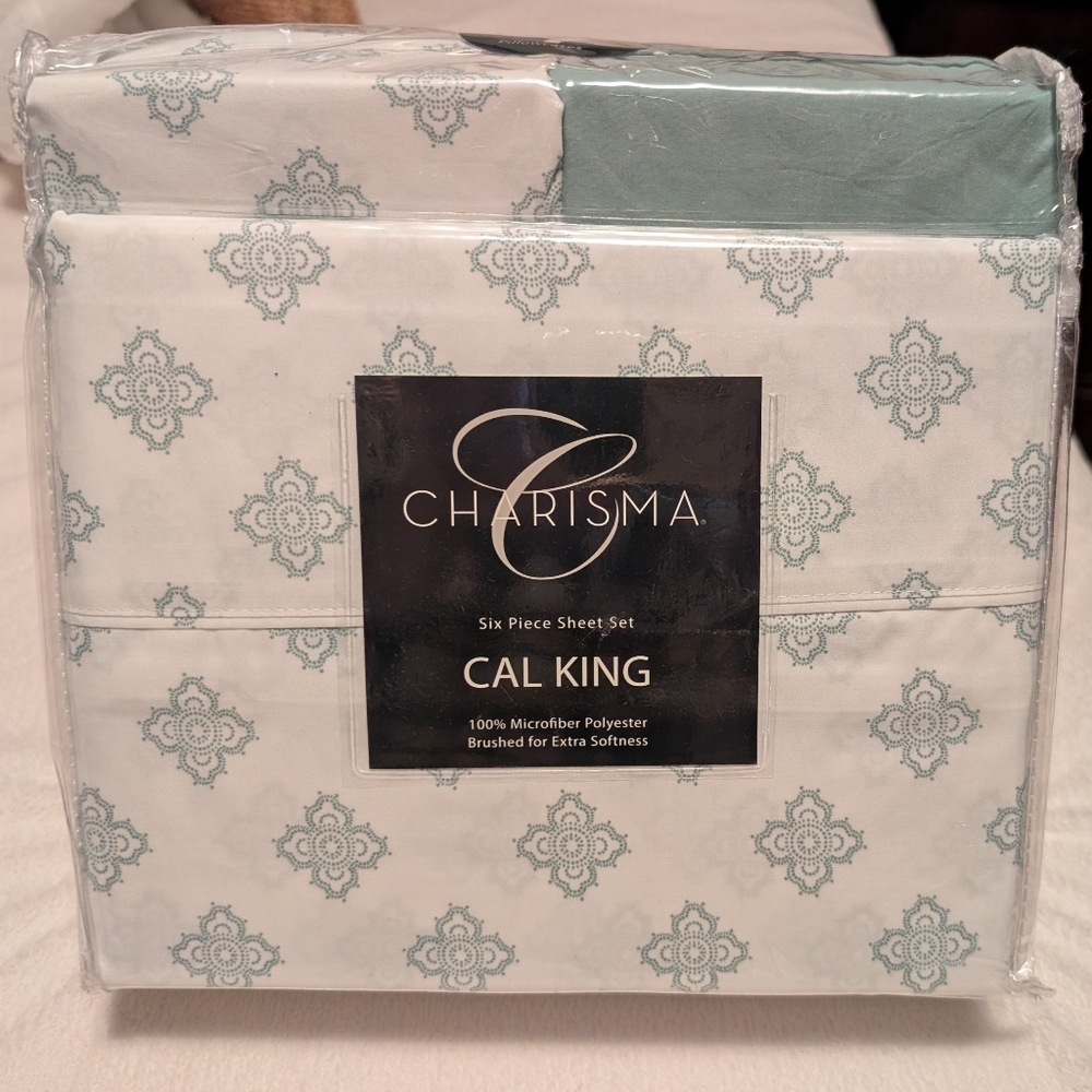 Charisma Cal King Six Piece Sheet Set